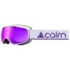 Masque De Ski Cairn Genius Otg Mat White Purple Mirror Spx3000 Ium
