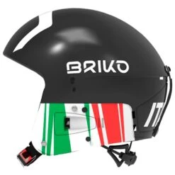 Casque Briko Vulcano Fis 6.8 Jr - Fisi Shiny Black White