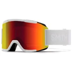 Masque De Ski Smith Forum White Vapor Red Sol-X Mirror
