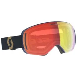 Masque De Ski Scott Lcg Evo Team Beige Aspen Blue Enhancer Red Chrome + Illuminator Blue Chrome