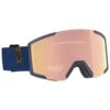 Masque De Ski Scott Shield Dark Blue Majolica Blue Enhancer Rose Chrome