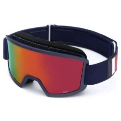 Masque De Ski Briko 7.7 France Matt Blue White Red Mirror