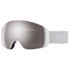 Masque De Ski Smith 4D Mag S White Vapor Chromapop Sun Platinum Mirror + Chromapop Storm Rose Flash