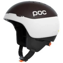 Casque Poc Meninx Rs Mips Hydrogen White Axinite Brown Matt