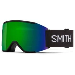 Masque De Ski Smith Squad Mag Black Chromapop Sun Green Mirror + Chromapop Storm Amber