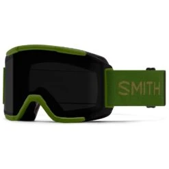Masque De Ski Smith Squad Olive Chromapop Sun Black + Clear