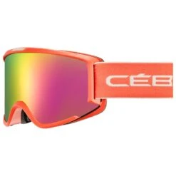 Cébé Masque De Ski Cebe Silhouette Coral White Matte Rose Flash Pink