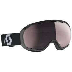 Masque De Ski Scott Fix Black White Enhancer Silver Chrome